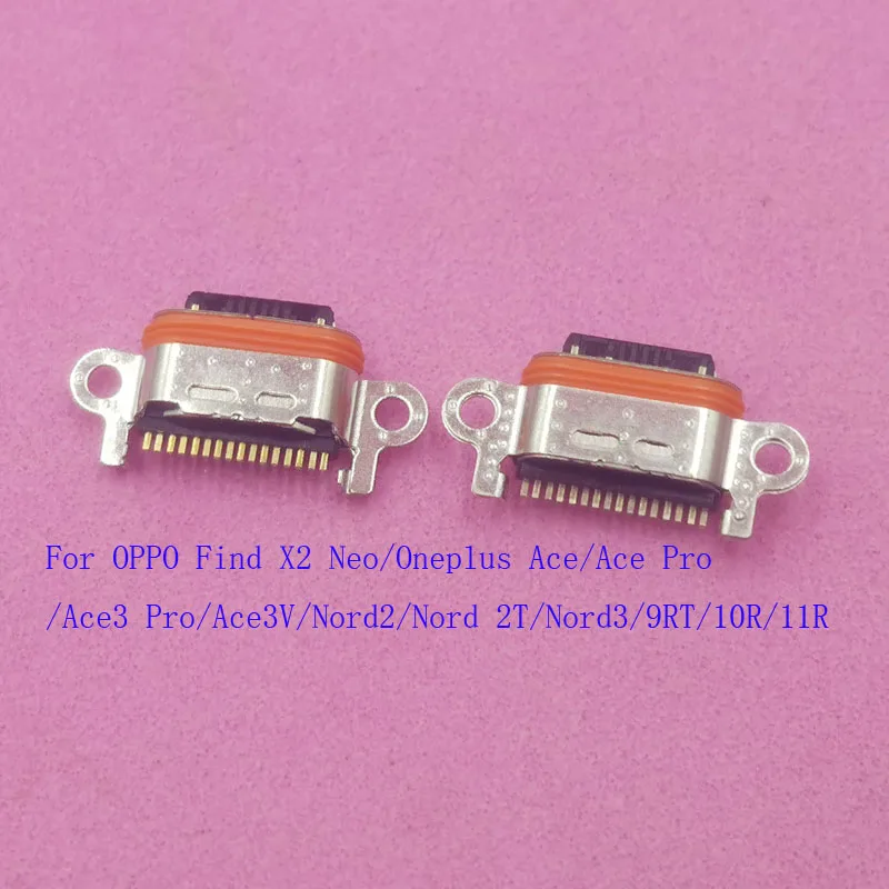 1-10Pcs USB Charging Connector Plug Dock Charger For Oneplus Ace 3 Pro 3V 9RT 10R 11R Nord2 Nord 2 2T Nord3 OPPO Find X2 Neo