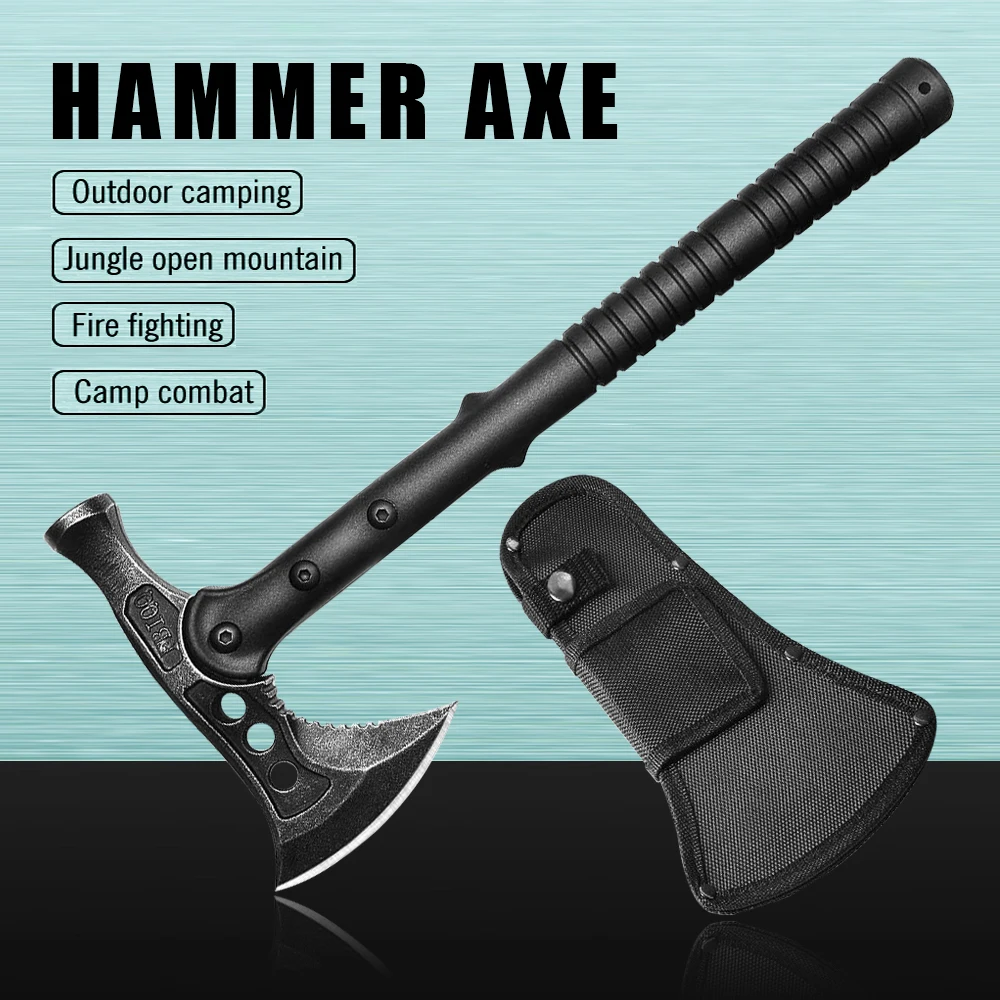 

Hammer Axe Outdoor Survival Camping Tourist Tomahawk Portable Multifunctional Wild Emergency Gear Tool Hatchet Cutting Knife Axe