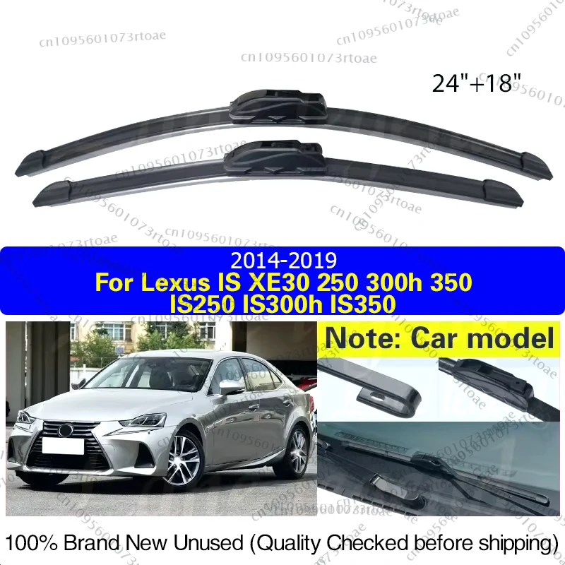 

Car Windshield Wiper Blades For Lexus IS XE30 250 300h 350 IS250 IS300h IS350 2014 - 2019 Clean Window Rubber Rain Brush 24"+18"