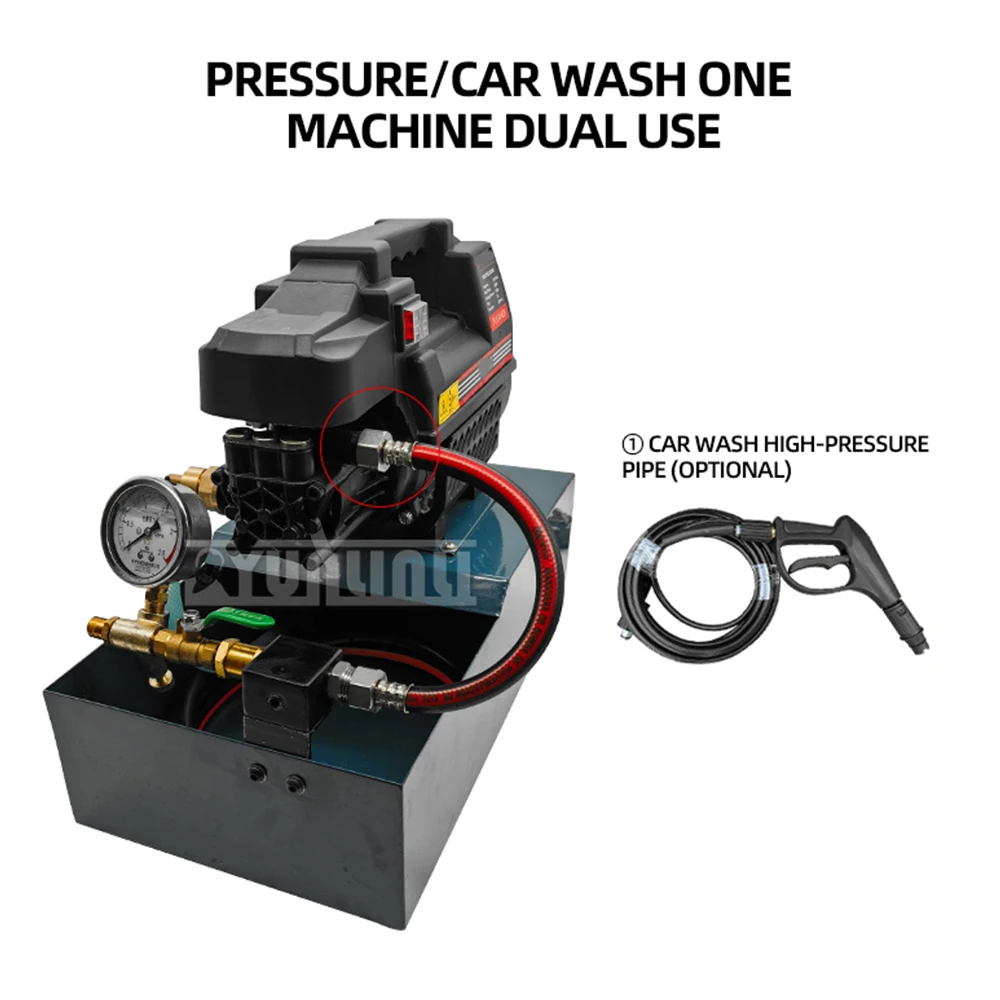 Pompa di prova della pressione elettrica ppr pressa per tubi dell'acqua tubo di riscaldamento a pavimento pompa di regolazione della pressione di misurazione della pressione