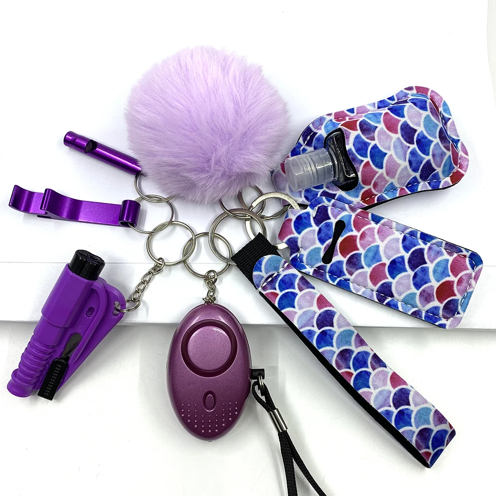 Self-Defense Bulk Accessories Pe Defensive Self Defense Security Protect Keychain Set Women