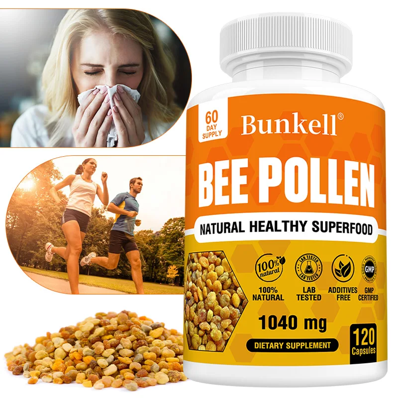 

Капсулы с натуральной пчелиной пыльцой - для иммунитета, энергии, снятия боли и скованности в суставах, здоровья пищеварения и костей, антиоксидантное действие