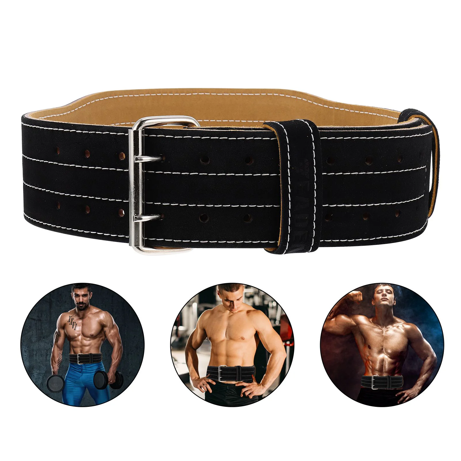 

Belt Bridge for Men Sports Waist Protective Strap Fitness Adjustable Weightlifting Support Black Supporter Man