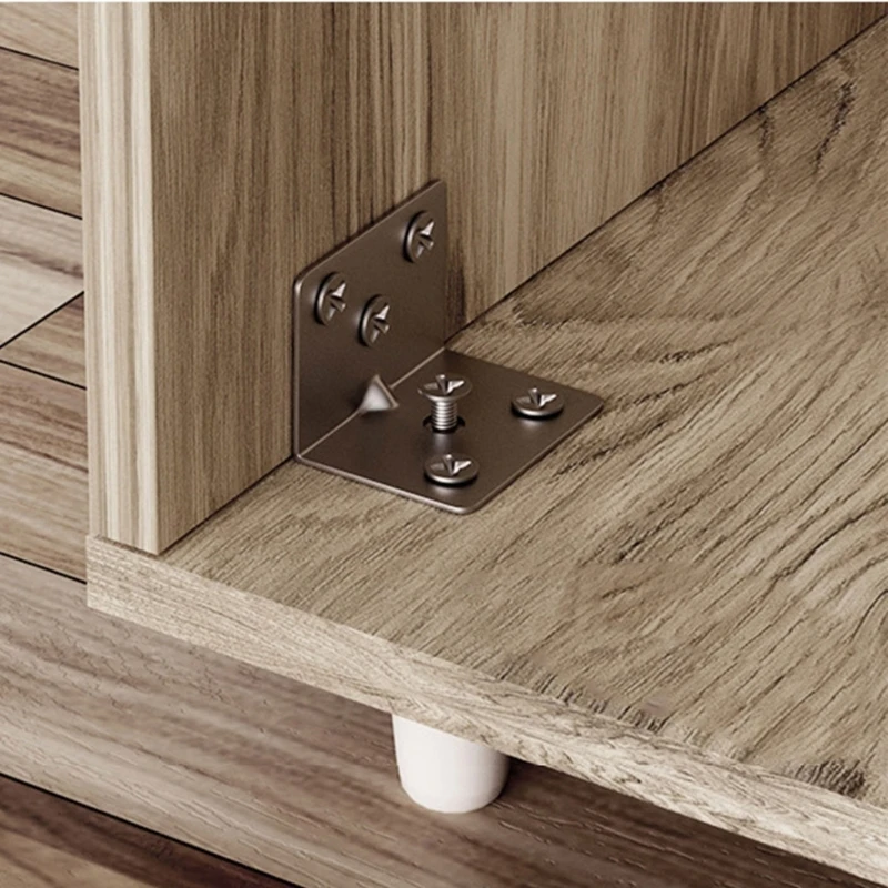 

10 шт. Угловая из нержавеющая сталь L-образная угловая угловая код соединение крепления крепости Правые углы шкаф