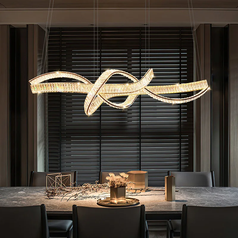 home decorationPendant lights, luxury crystal living room chandelier, dining room Pendant lamp, ceiling light, indoor lighting