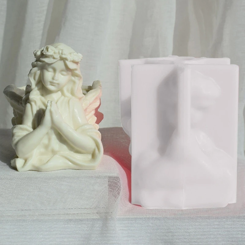 Sturdy Silicone Molds Angelic for Candle Making Home Decoration