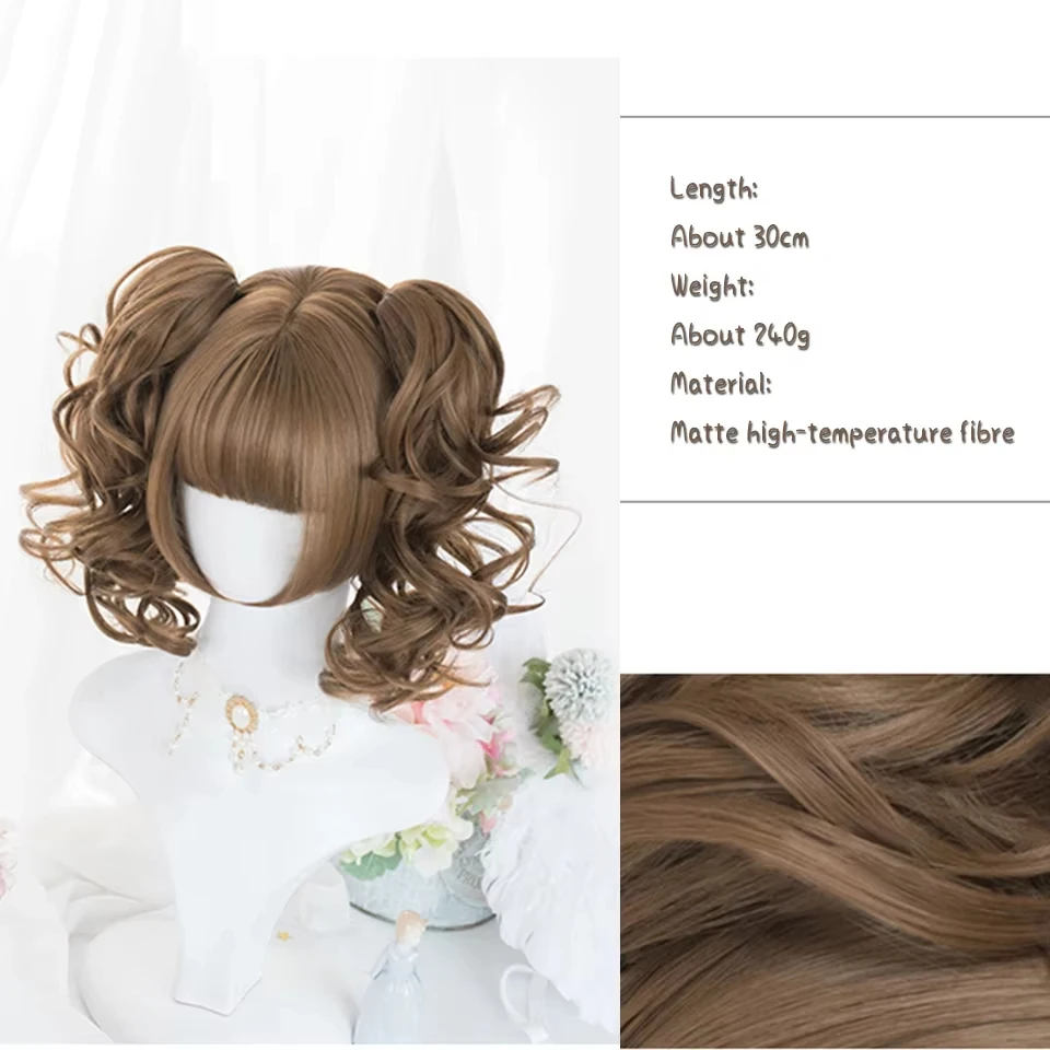 شعر مستعار صناعي طويل أشقر من OLACARE للنساء مموج مع ألياف مقاومة للحرارة #6