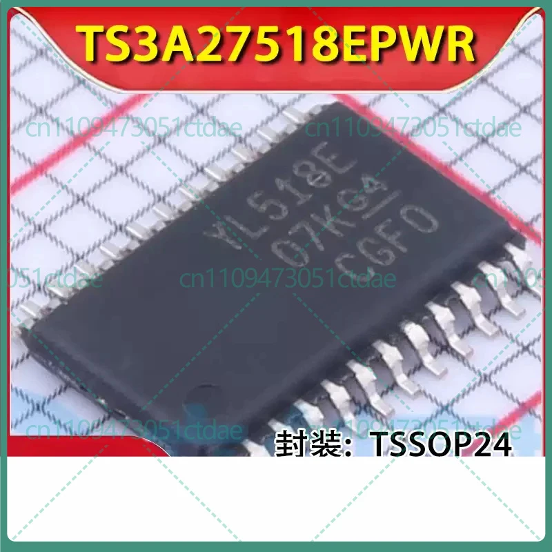 50-200pcs for TS3A27518EPWR YL518E TSSOP-24 6-Ch 1:2 Analog Multiplexer Demultiplexer IC 240MHz