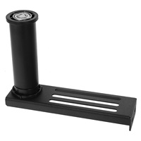 3D Printer Filament Spool Holder Rotatable Aluminum Alloy Stable Fits Various Models Storage Bracket Accessories Black