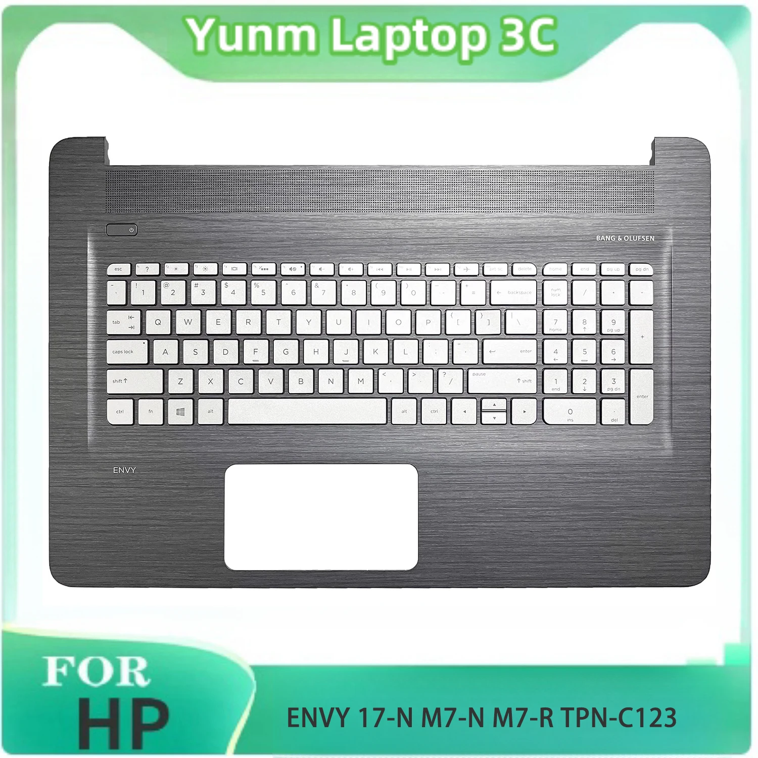 

New For HP Envy 17-N 17T-N 17-R M7-N109Dx 813678-001 Laptop Palmrest Upper Case Keyboard Bezel Cover