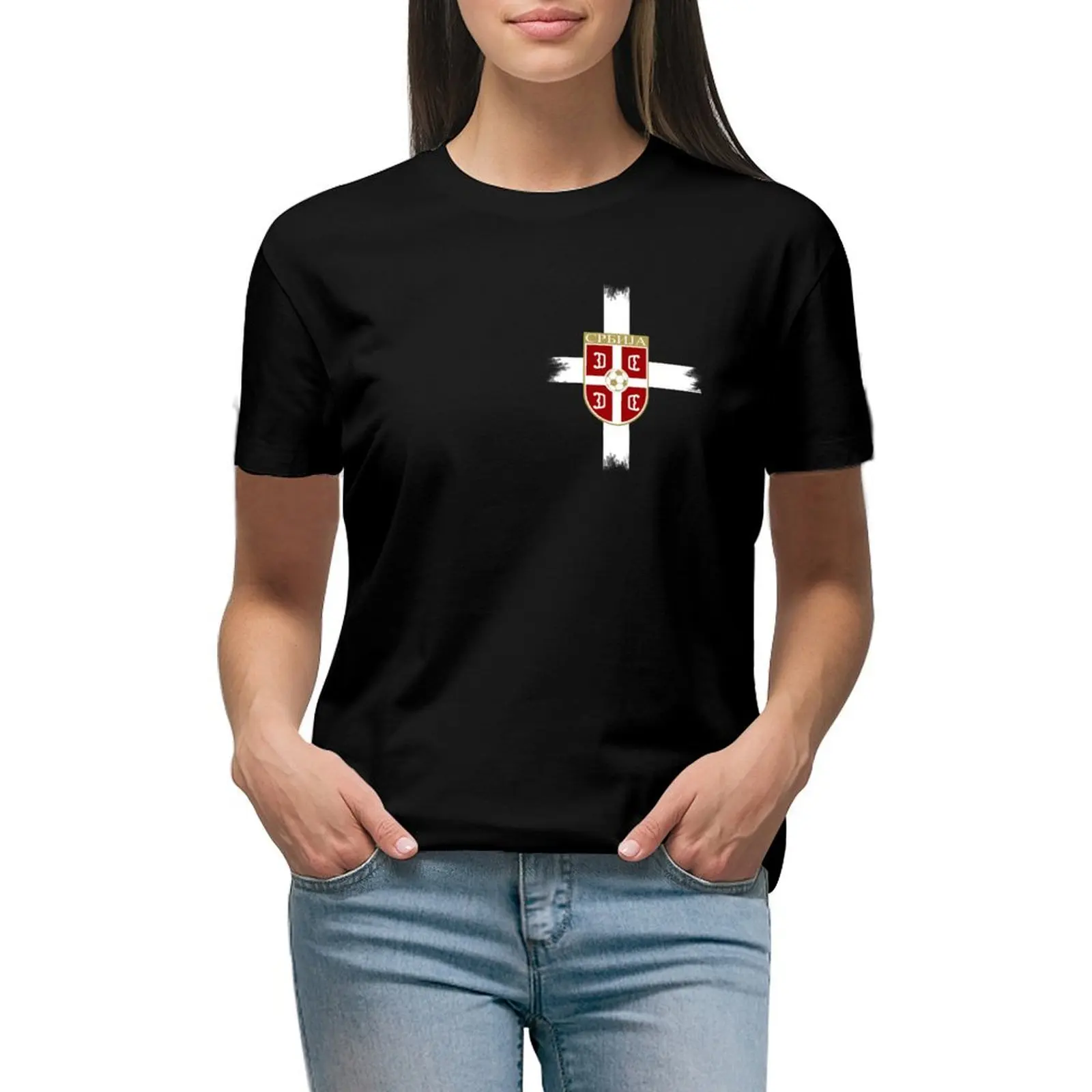 

Serbian Soccer II T-shirt aesthetic clothes vintage clothes woman t shirt