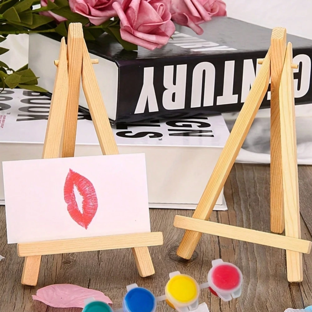 Mini-Holzstativ, verstellbar, 3 Größen, Fotorahmen aus Naturholz für Hochzeitstischdekoration, Kunsthandwerk, Display, Heimdekoration, Schreibtischdekoration – Detail 5
