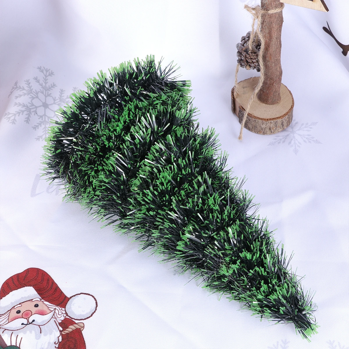 

Tinsel Tree for Christmas Green Mini Tabletop Holiday Decor Decorations Xmas Trees