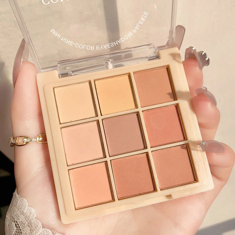 Paleta de sombras DIKALU com 9 cores, várias tonalidades, sombras de longa duração e hidratantes para mulheres, kit de maquiagem