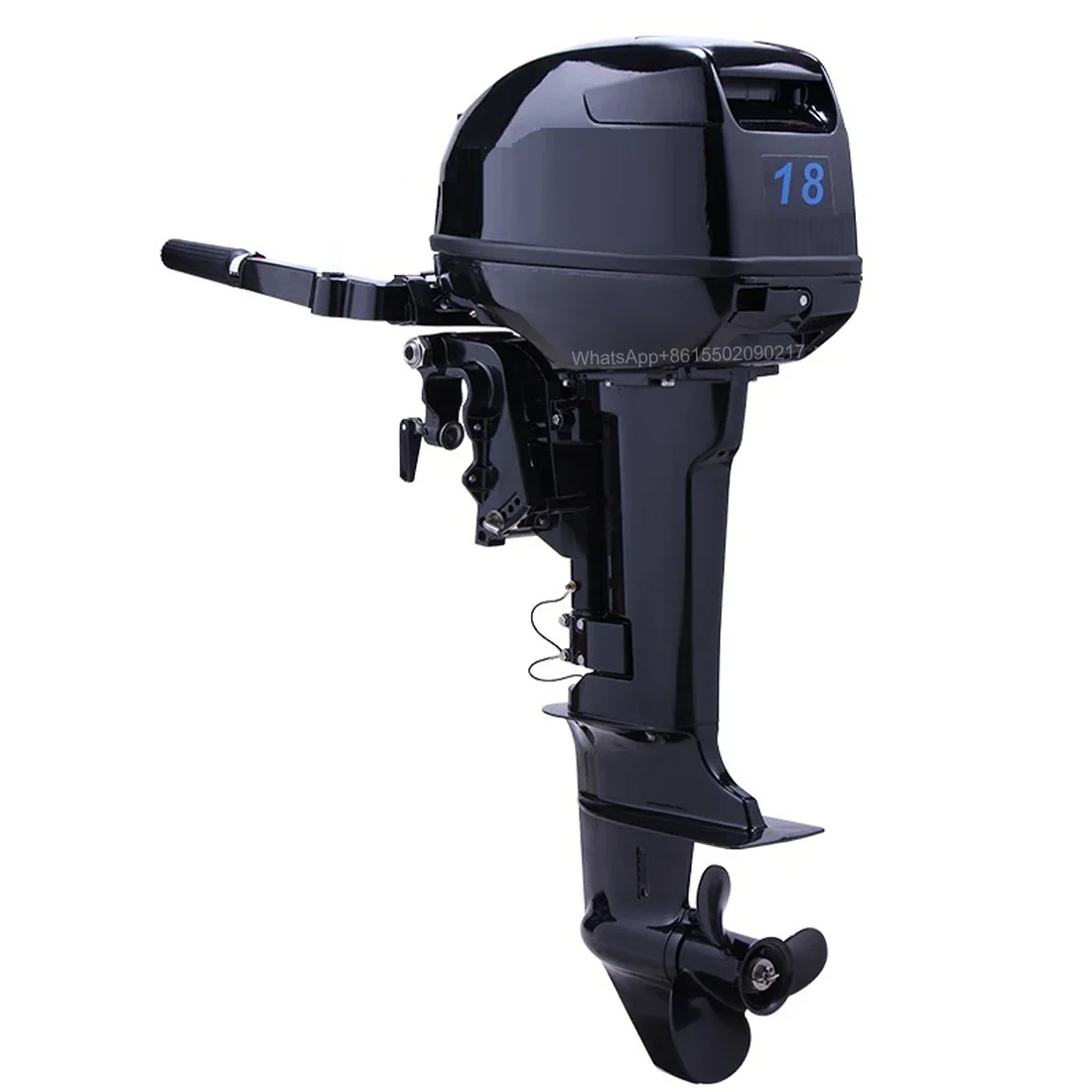 Two stroke water cooled high horsepower outboard propeller gasoline propeller motor thruster assault boat outboard