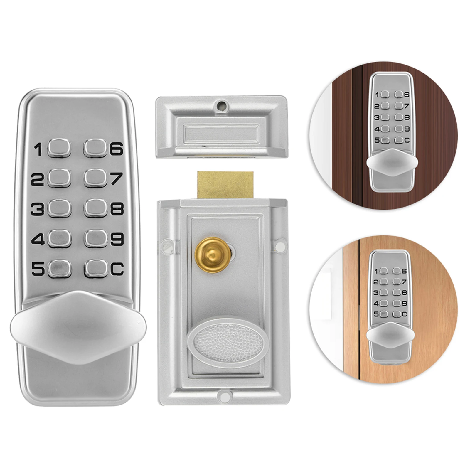 Door Lock 2 ‑ 4 Digits MiNi Mechanical  Lock Cabinet Indoor Outdoor Door Password Security Coded Lock Mechanical  Lock
