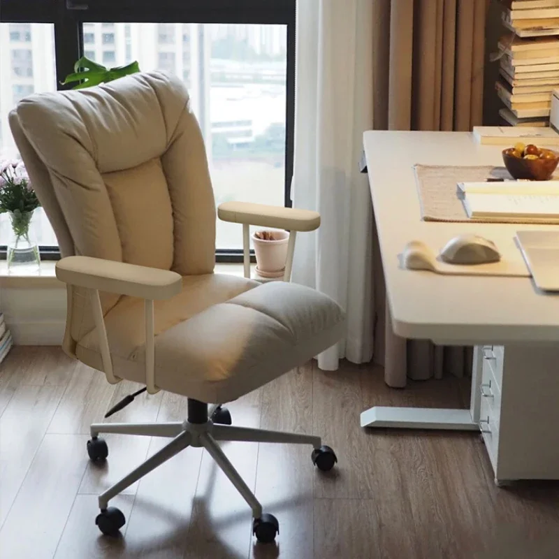 

Библиотека для макияжа, офисные стулья, скандинавская квартира, необычные эргономичные белые стулья, подлокотник, многофункциональная мебель Sillas De Oficina