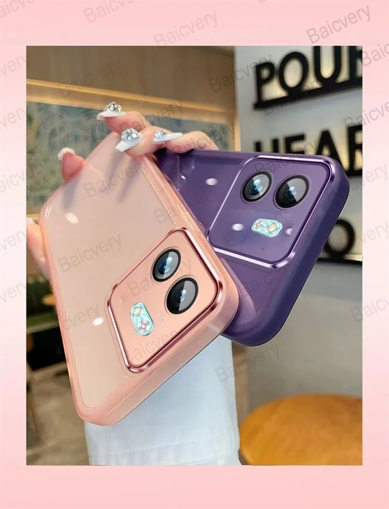 لهاتف انفينيكس سمارت 9 / انفينيكس هوت 50i جودة عالية موضة ملونة واضحة غطاء سيليكون غلاف حماية كامل