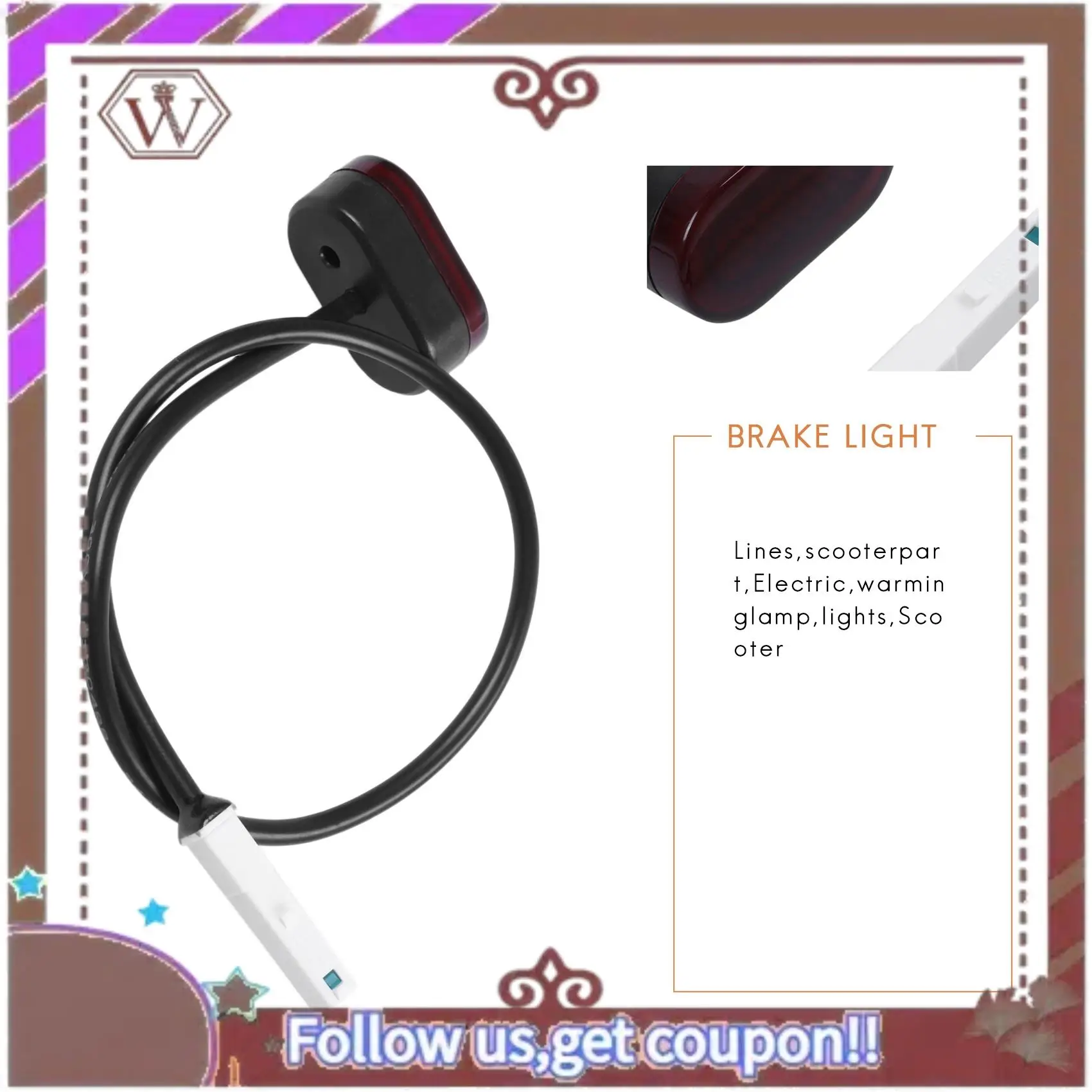 

A57E-задний задний фонарь стоп-сигнал с линией для электрического скутера Xiaomi Mijia M365 M187