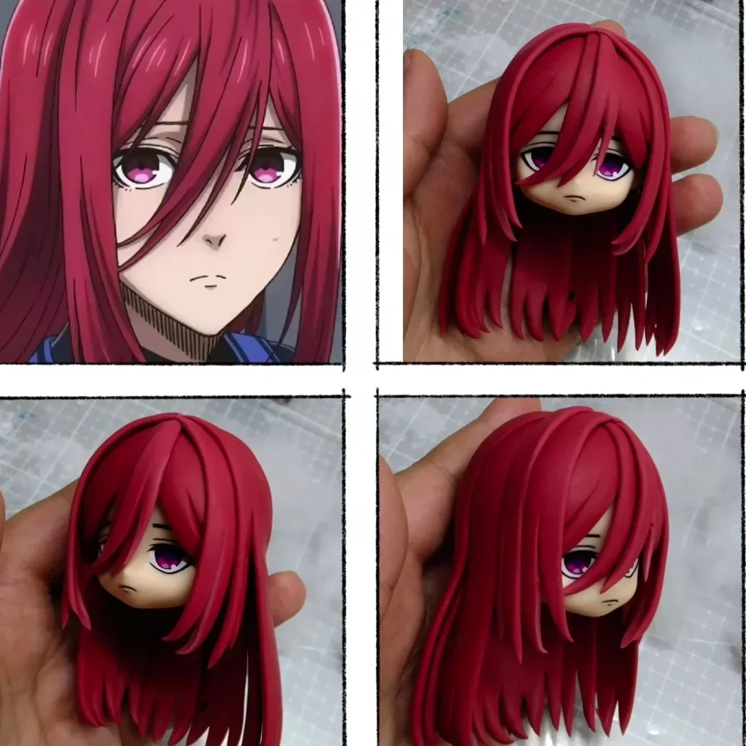 Cabelo personalizado Cabeça Ultra Light Clay, Produto artesanal, Produto personalizado, Jogo de Anime, Cosplay Toy Acessórios, Gsc Ob11 e Ob22