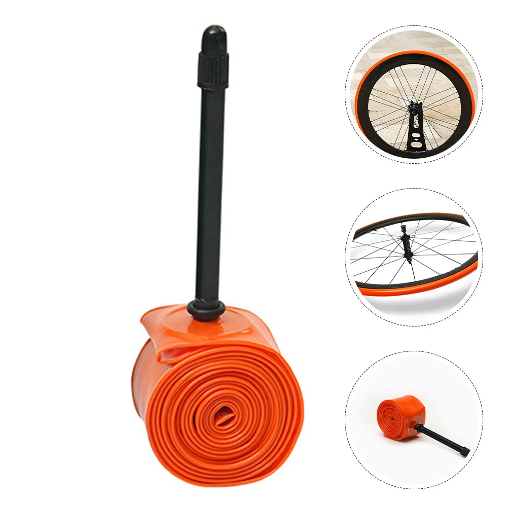 

Ultralight Road Bike Bicycle Accessories Orange TPU Lightweight Durable Puncture Resistant Easy Installation Compact Portable