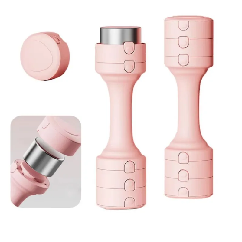 Non-slip Beginner Skin-friendly 3-Level Detachable Body Shaping Women Fitness Soft Grip Hand Weight Adjustable Dumbbell
