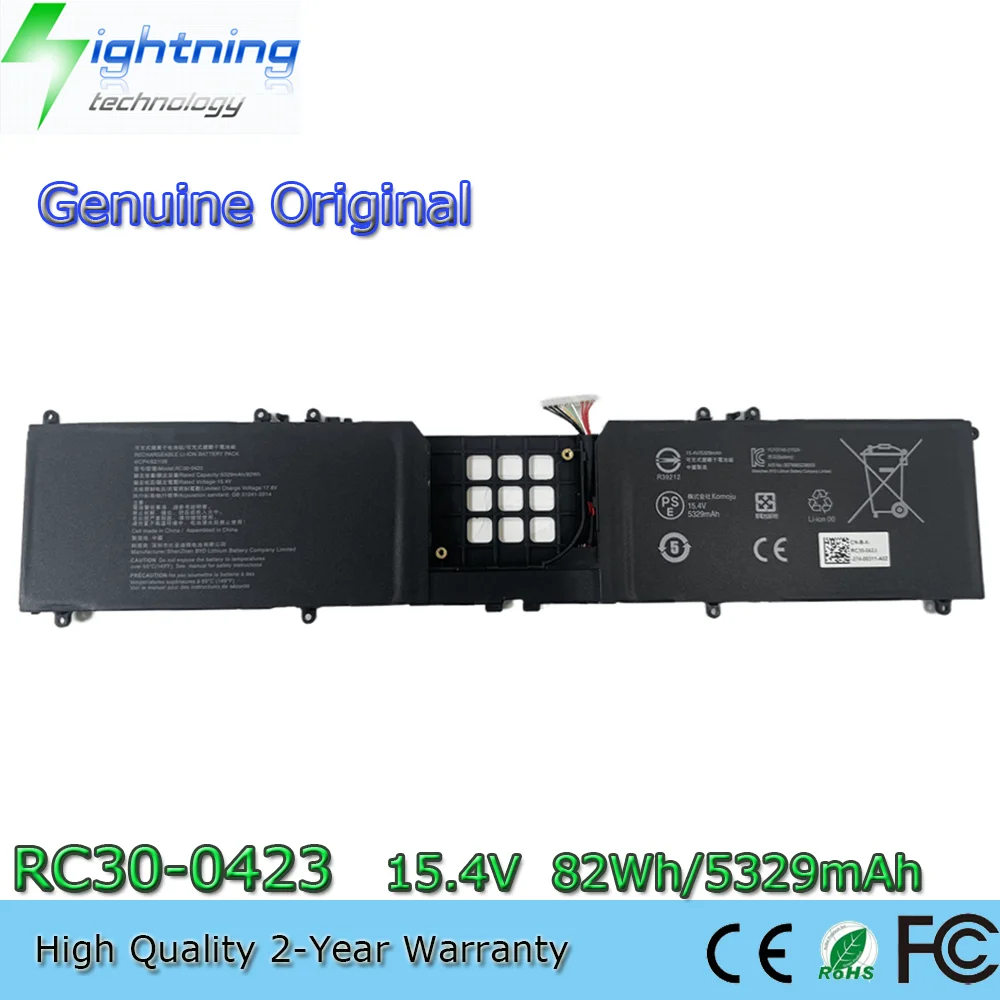 

New Genuine RC30-0423 15.4V 82Wh Original Laptop Battery for Razer Blade Blade 17 2022 RZ09-0423