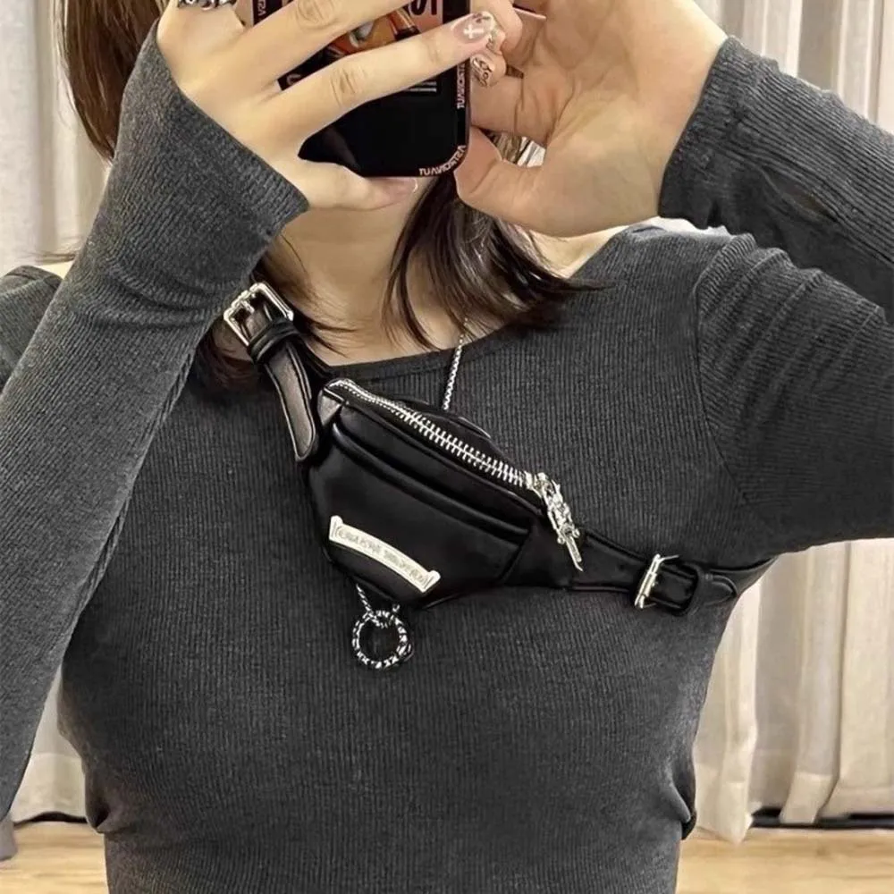 موضة جديدة حقيبة المعصم شخصية Y2K نمط محفظة نسائية للعملات المعدنية فتاة حار نمط قسط المتخصصة تصميم حقيبة الرسغ ، حقيبة الخصر للمرأة