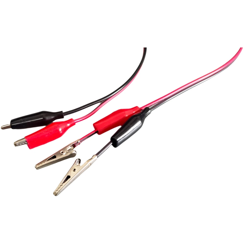 1PCS 1M Red Black Double Ended Alligator Clip Test Leads Insulated Crocodile Jumper Wire for Multimeter DIY Electrical Testing