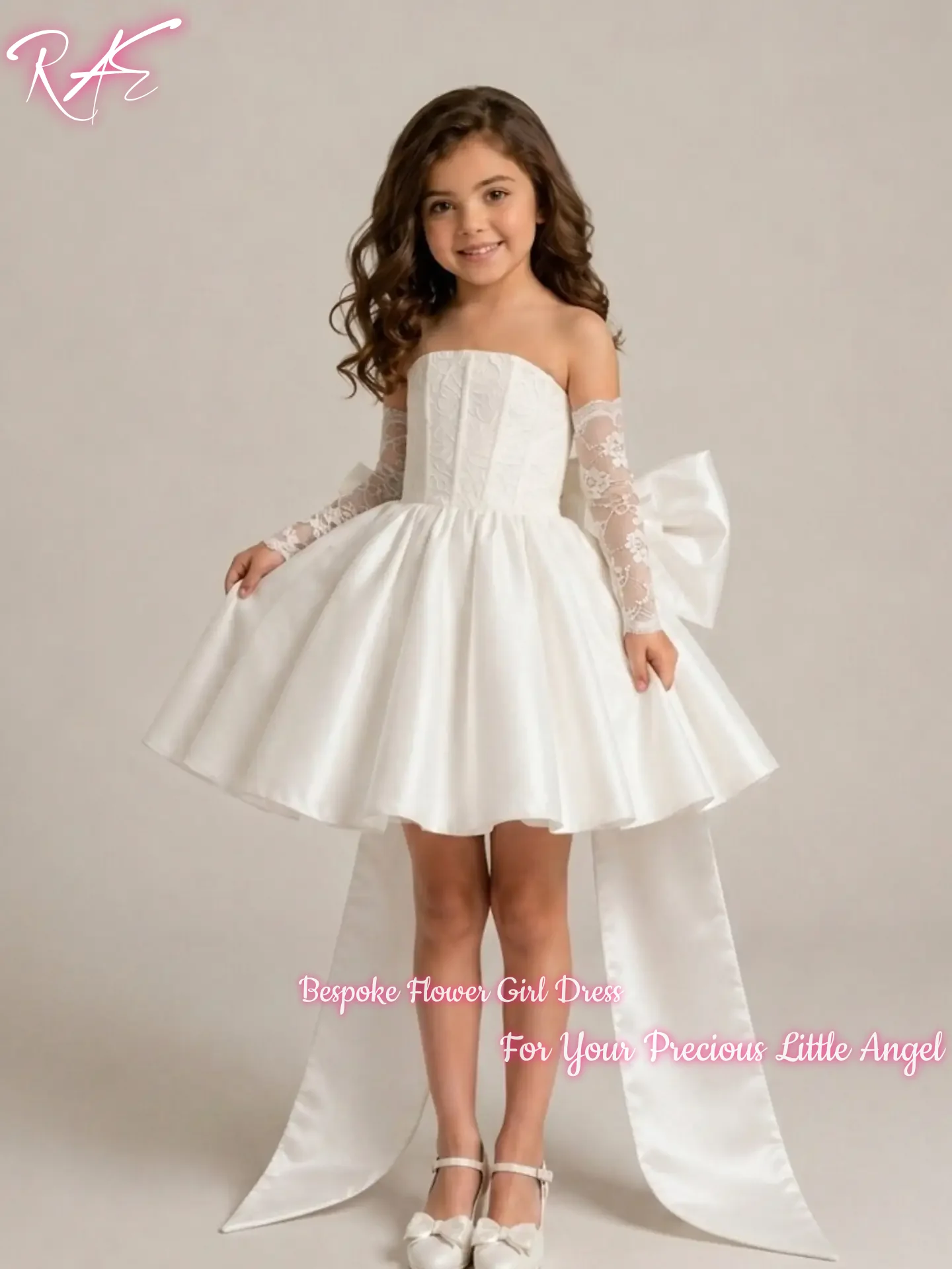 robe-blanche-sans-bretelles-pour-demoiselle-d'honneur-ideale-pour-un-mariage-un-anniversaire-ou-un-concours-de-beaute-coupe-trapeze-robe-courte-en-satin-manches-longues-en-dentelle-amovible-grand-nœud