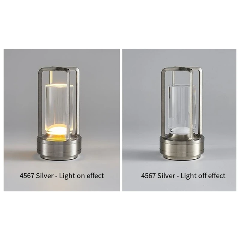 Lâmpada de mesa led recarregável luz da noite quarto proteção para os olhos avançado sentido lâmpada cabeceira portátil acampamento Lamp-AT64