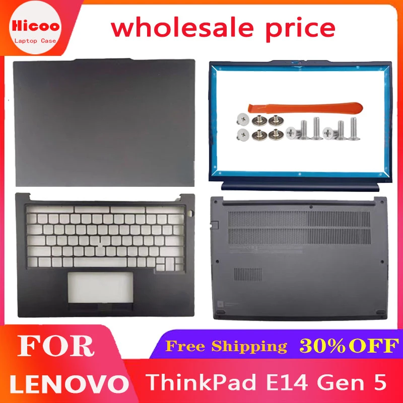 For Lenovo ThinkPad E14 Gen5 Laptop LCD Back Cover/Front Frame/Palm Rest/Bottom Cover