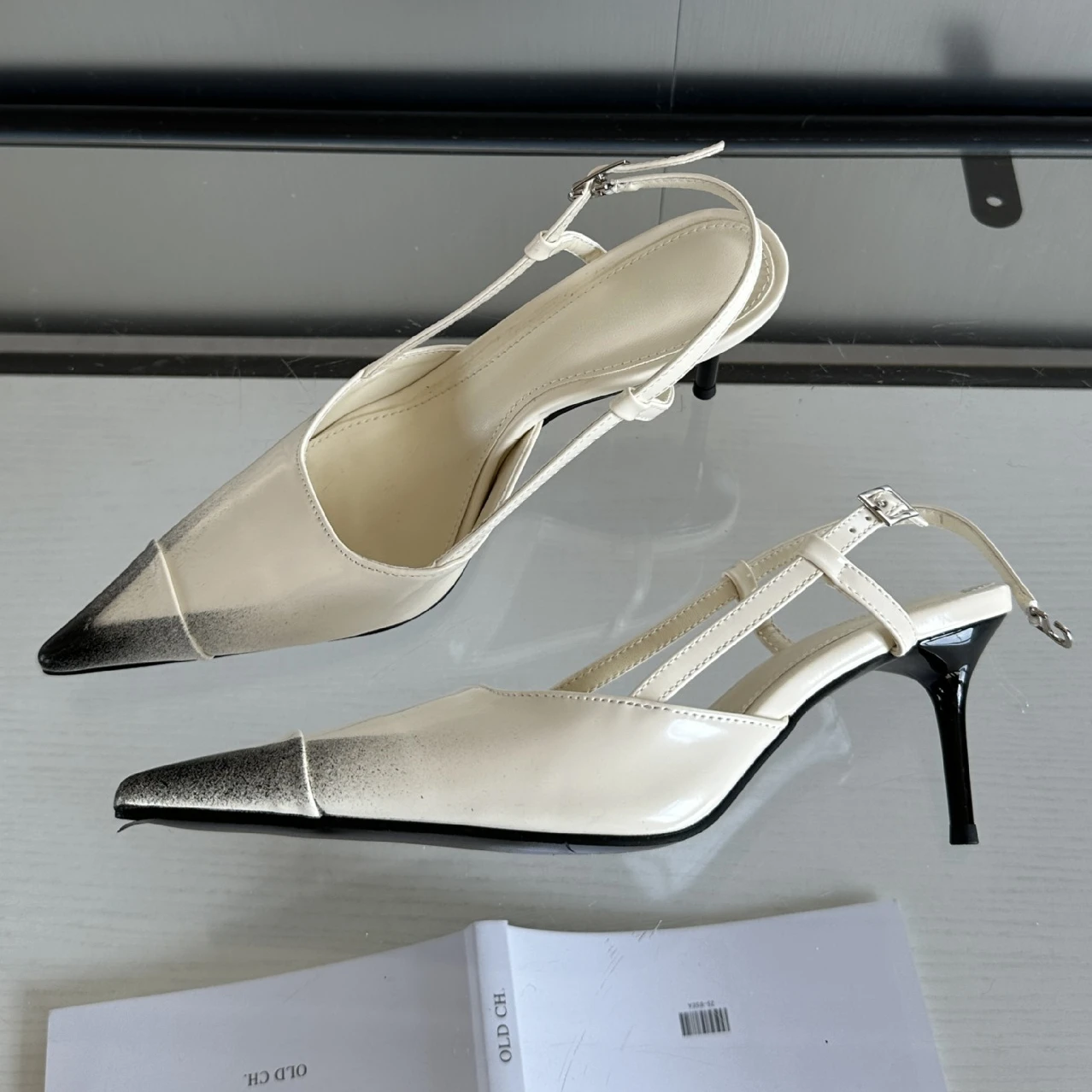 Pointed Toe Pumps Women Stiletto Heel Sandals Brand Party Dress Shoes Elegant Office Footwear Summer Slingback Sandalias Female