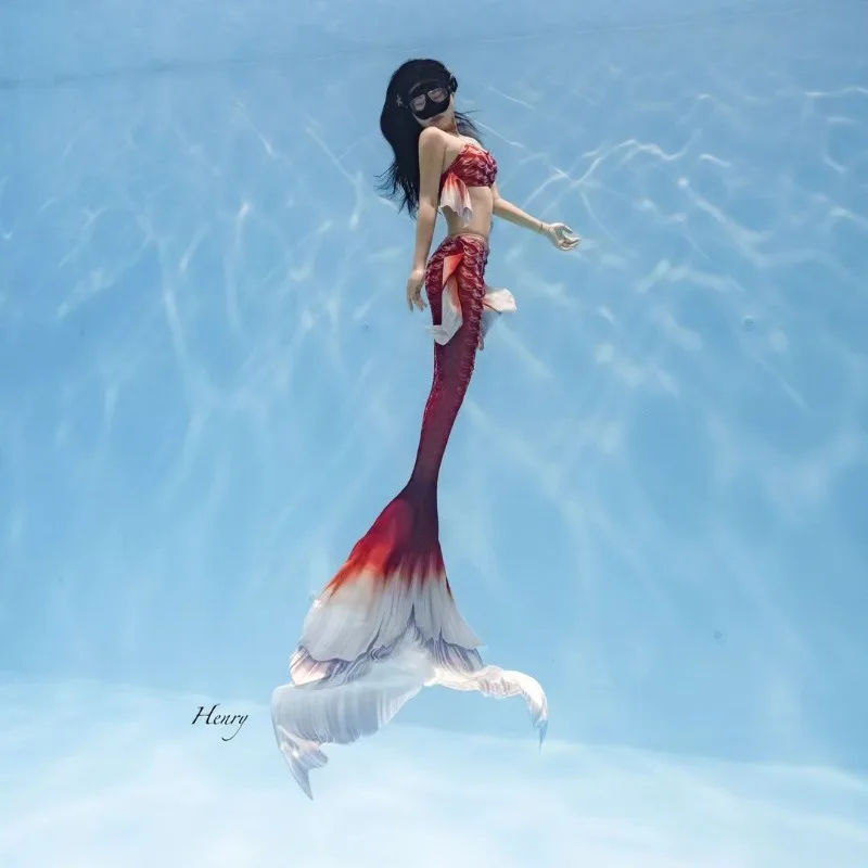 Blueberry fruit mermaid fish tail, midnight Paris series, skin-friendly, easy to swim, easy to kick