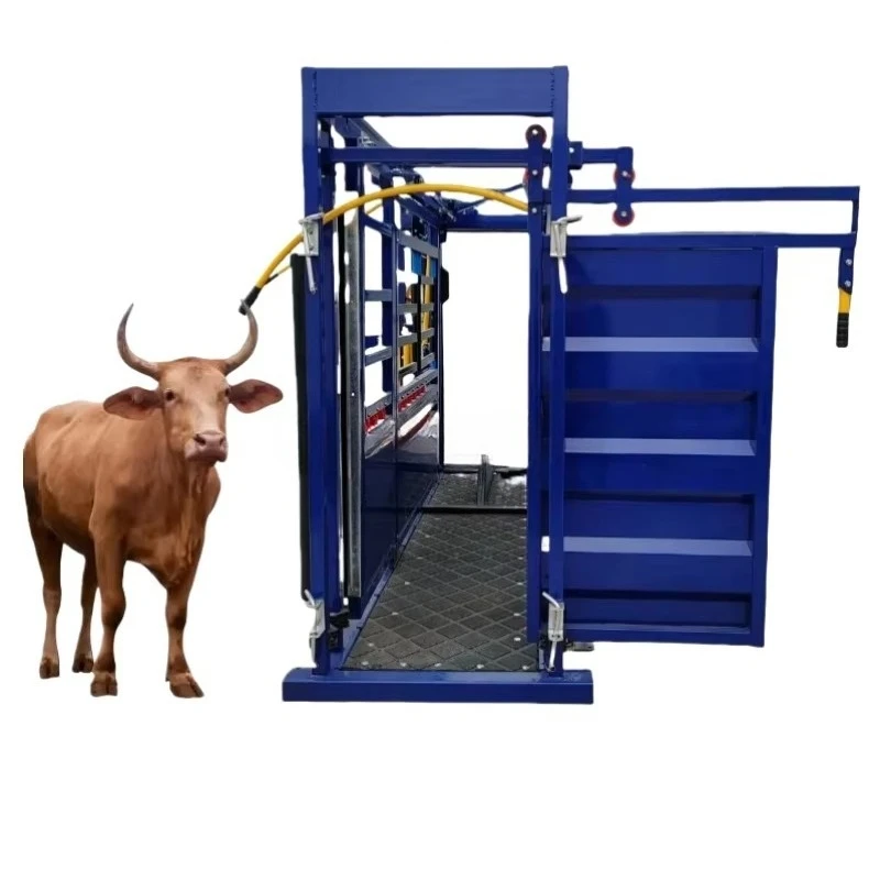 Automatic Cattle Squeeze Chute Operating Table Equipped with Weighing Device Breeding Equipment New Condition for Cattle Farms
