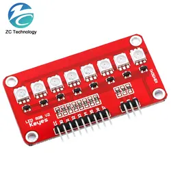 1/5/10PCS Full Color RGB 5050 LED SCM Printed Circuit Board Control Controller Module PCB Design For Arduino AVR ARM Red