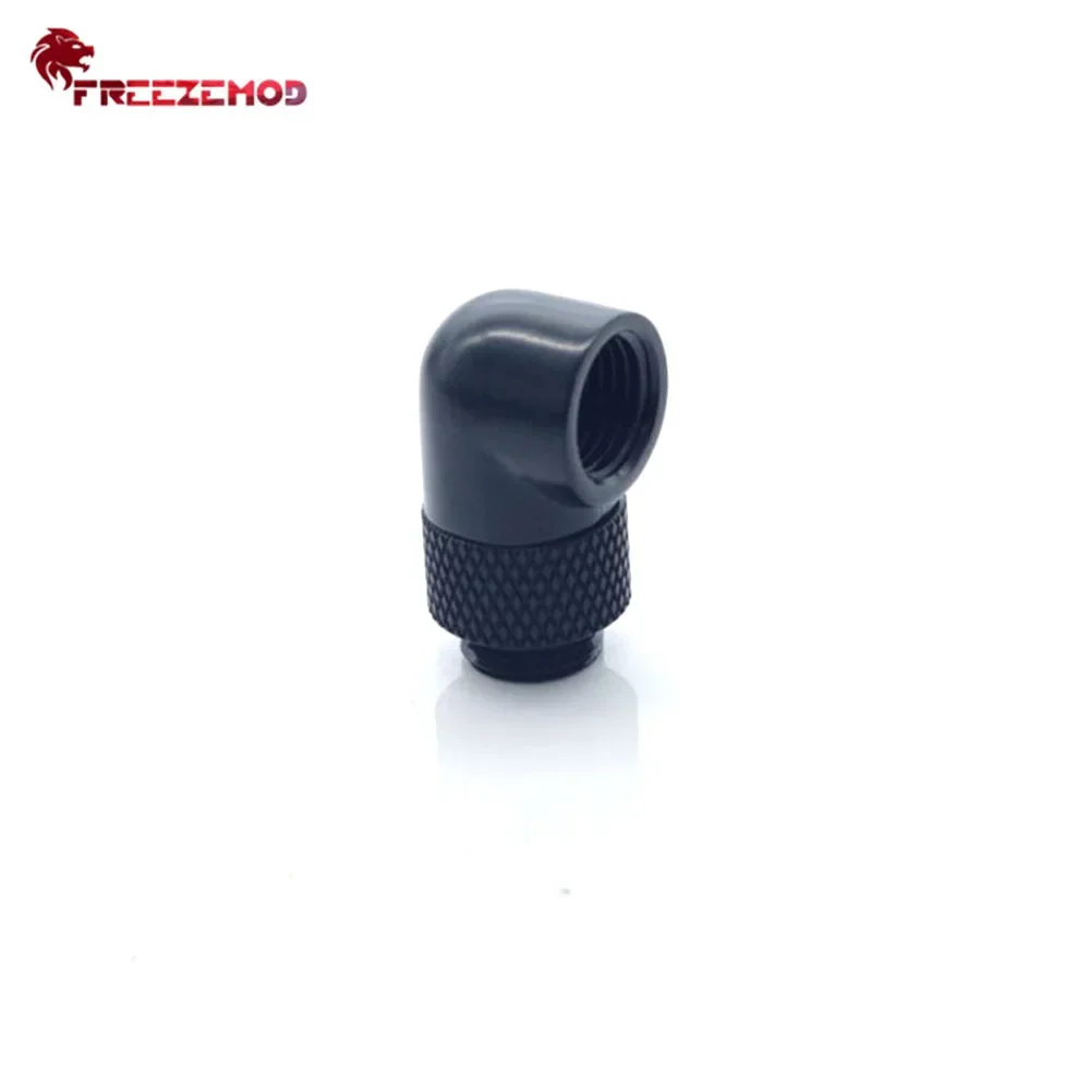 3/4/5/6pcs Wholesale FREEZEMOD 90 Degree Turning Hard Pipe Fitting 360 Degree Rotating Elbow for PC Case Water Cooling MOD