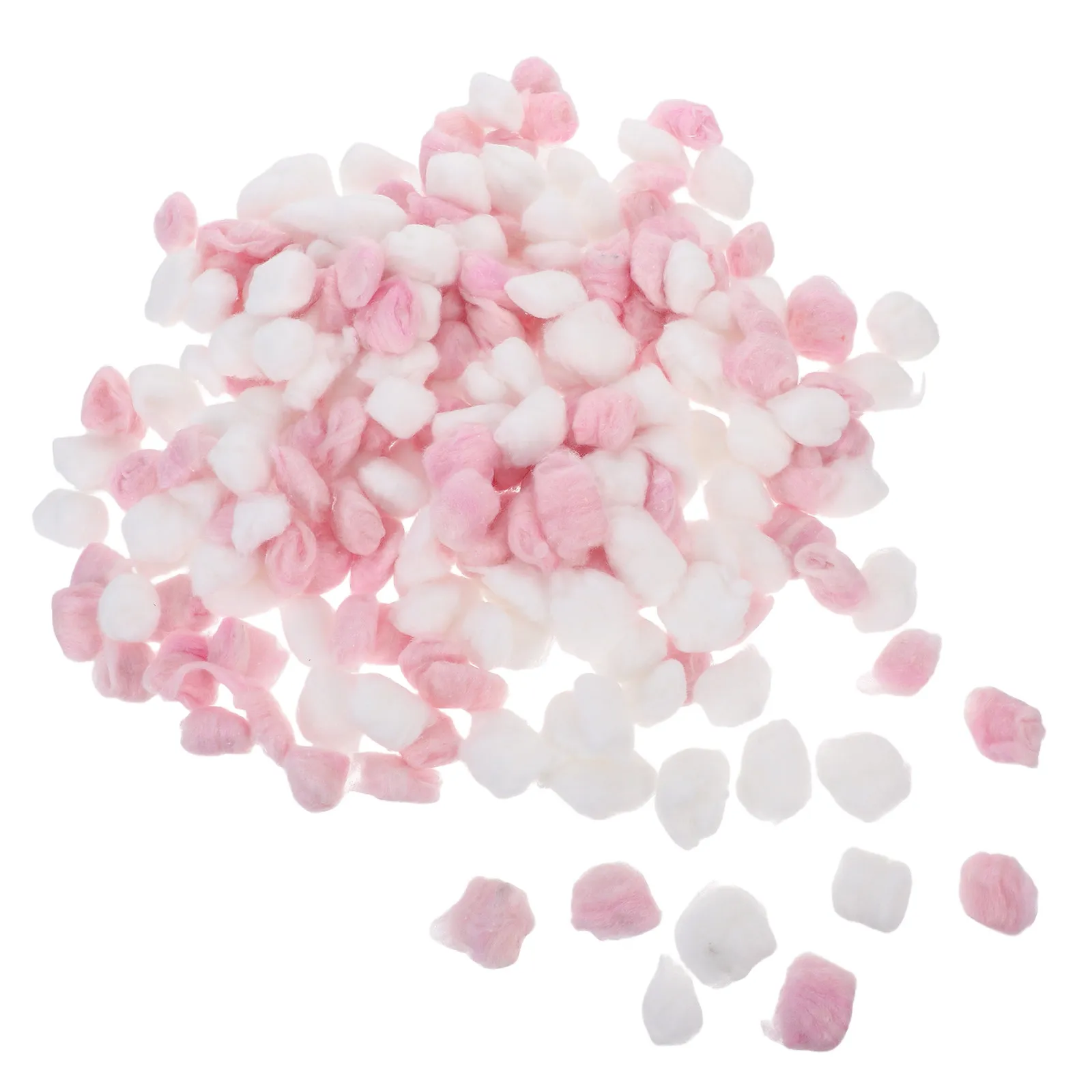 500Pcs Natural Cotton Craft Pom Poms Small Soft Decorative Balls for DIY Home Decor Valentine's Day School Arts and Crafts Bulk