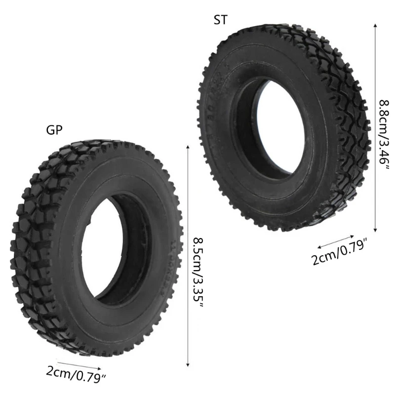 Pneus 4 peças conjunto pneus borracha pneus roda resistentes desgaste, largura 20mm para caminhão carro