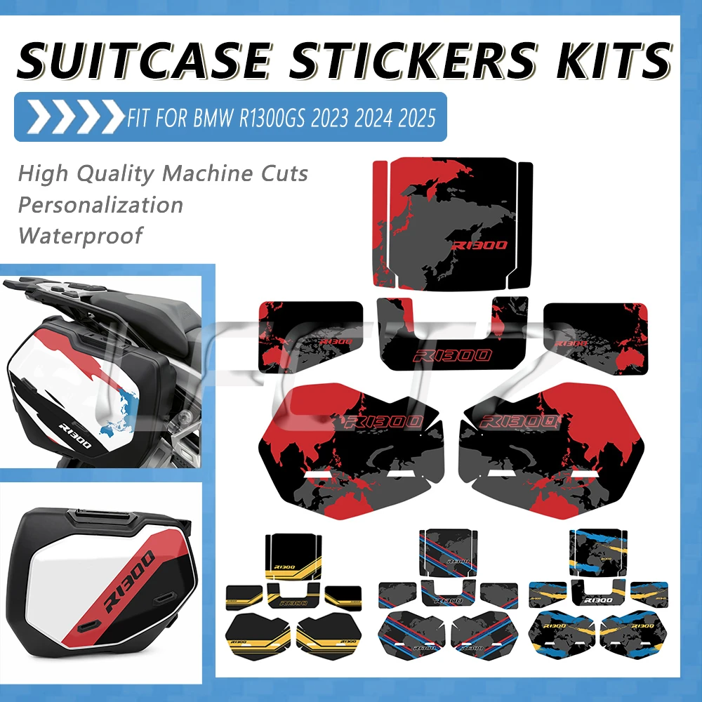 Motorcycle Luggage Cases Stickers Fit for R1300GS R 1300GS Vario 2023-2025 Top Box Side Case Protective Sticker Suitcase Decals
