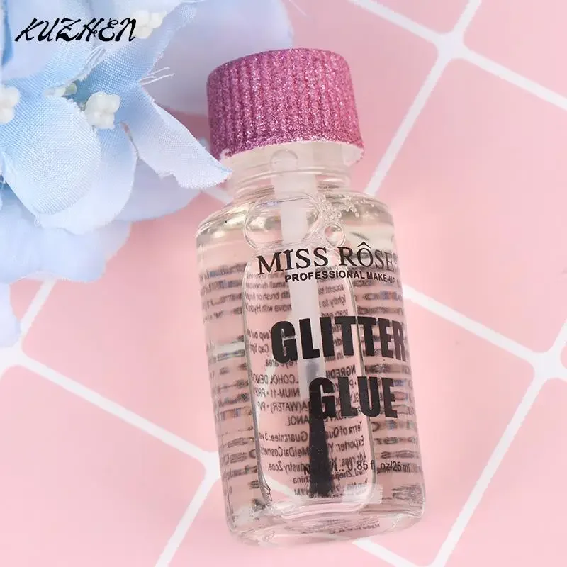 Lem Glitter 25ML untuk Mata Bibir wajah tubuh bubuk Festival berkilau lem anti-sensitif kilau tinggi lem khusus