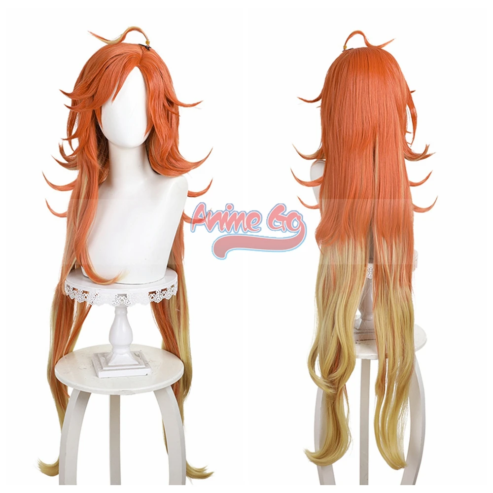 

Mavuika Cosplay Wig Game Genshin Impact Pyro Archon Role Play Hair Prop C09195