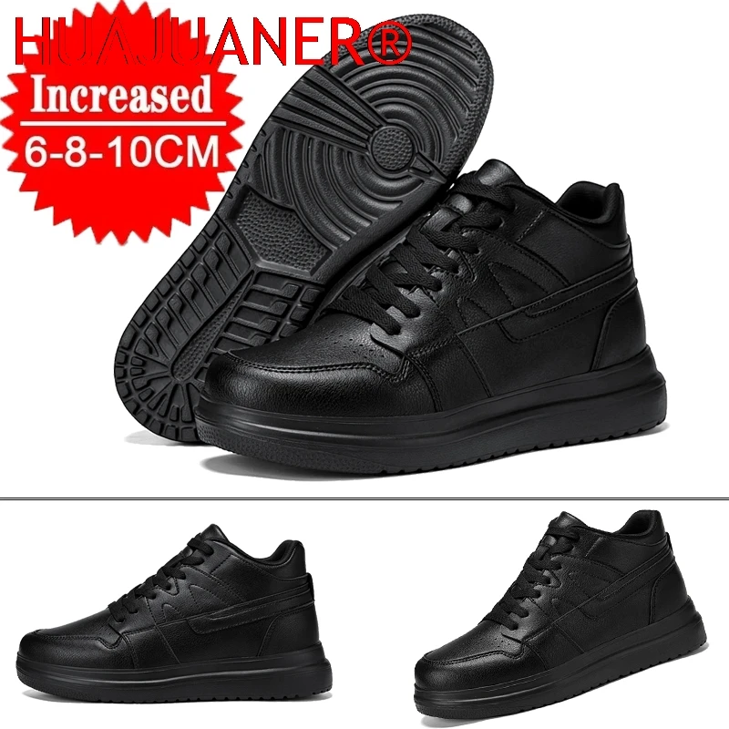 

2026 Men Elevator Shoes Invisible Heightening Sneakers Men Soft Sole Breathable Height Increased Shoes Men's Casual Shoes