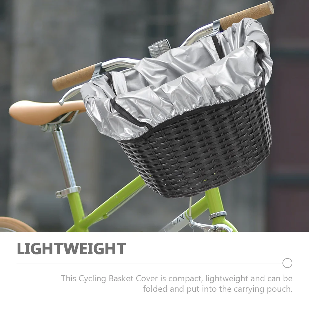 

2Pcs Waterproof Bicycle Basket Cycling Rain Cover for Front Rear Bike Baskets Oxford Cloth Foldable Lightweight Rainproof Dirt