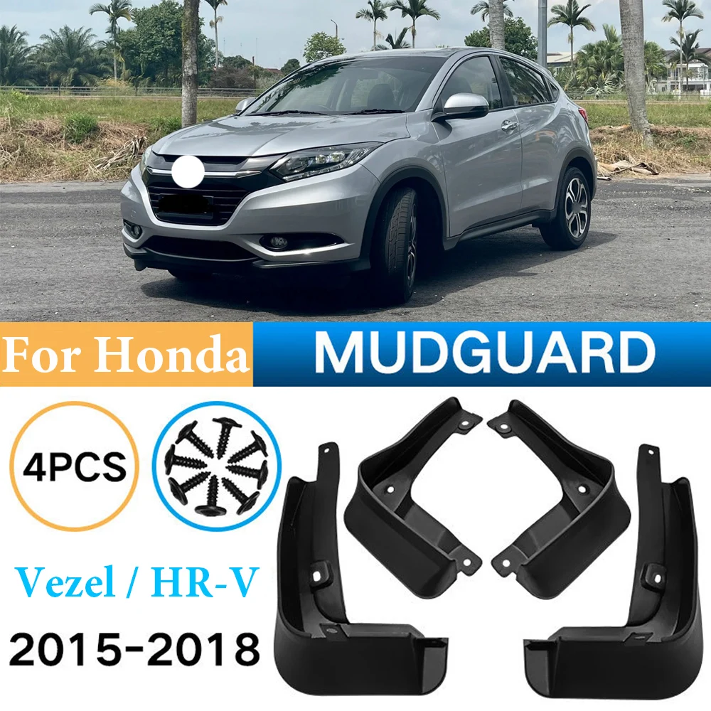 

For Honda Vezel / HR-V Mudguards Fender Mud Flap Guard Splash Mudflaps Car Accessories Auto Styline Front Rear 4PCS