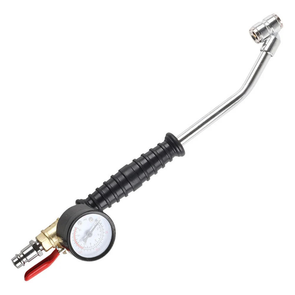 

Tire Maintenance Tool Air Tire Inflator Air Flow Adjustment Automotive Tire Pressure Gauge Tire Gauge Approx. 9.05 Inches 230mm