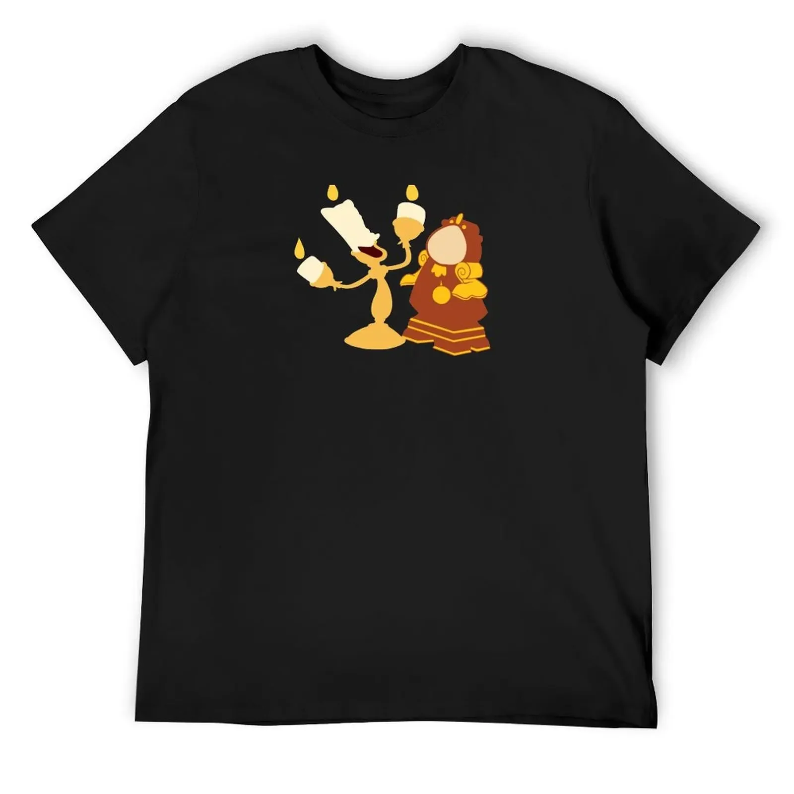 A talking clock and his singing candlestick T-Shirt oversized graphic tee tops anime shirts men