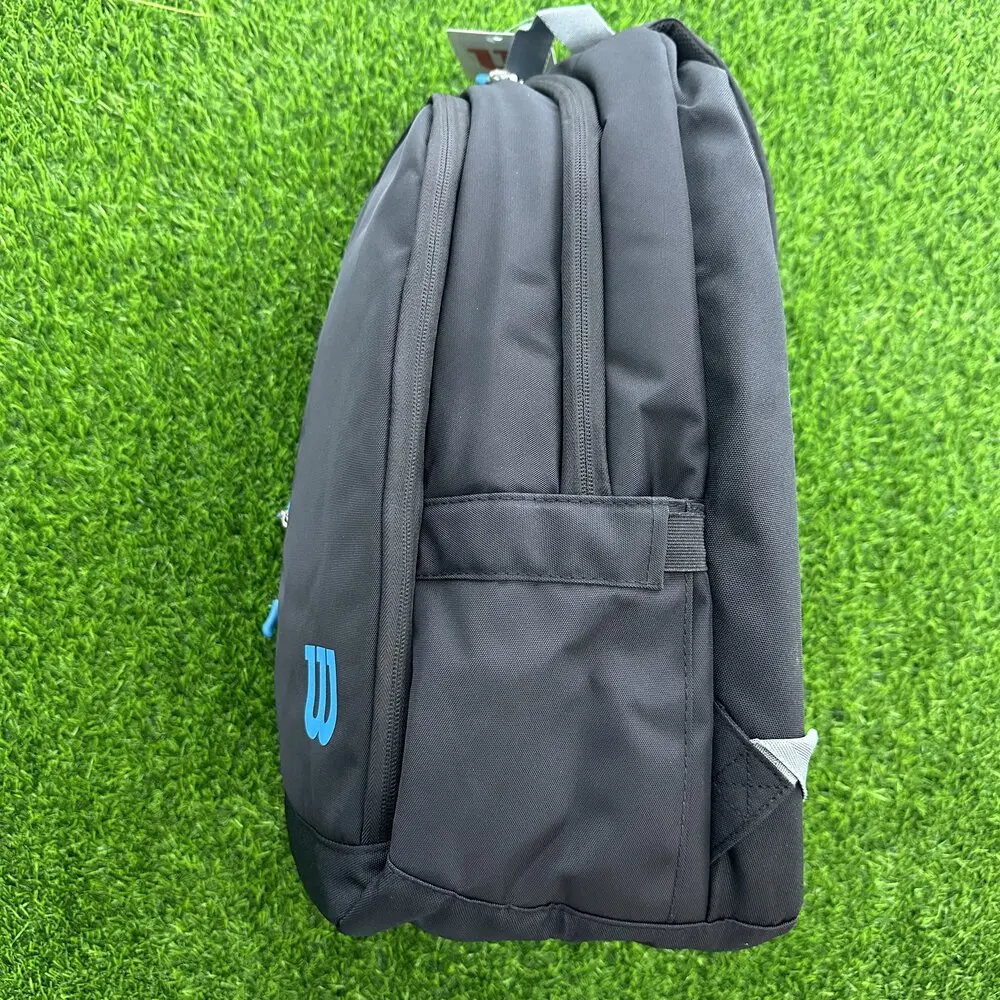 윌슨 울트라 테니스 백팩 다기능 대용량 블랙/블루 더블 숄더 테니스 백 WR 8009301001
