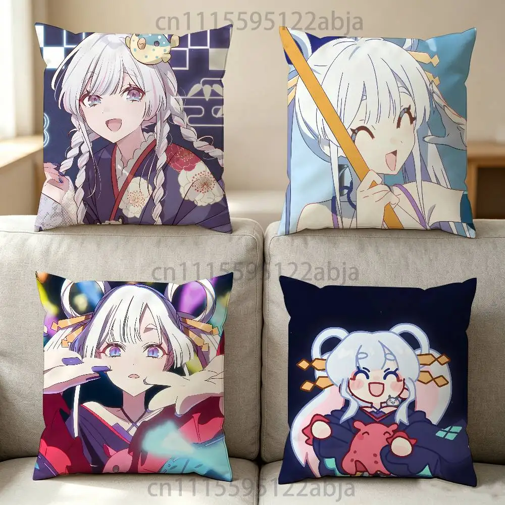 Y-Yachiyo Runami  C-Cosmic Princess Kaguya Throw Pillow Case 40x40cm Decoration DIY Square Chair Pillowcase Pad Cover