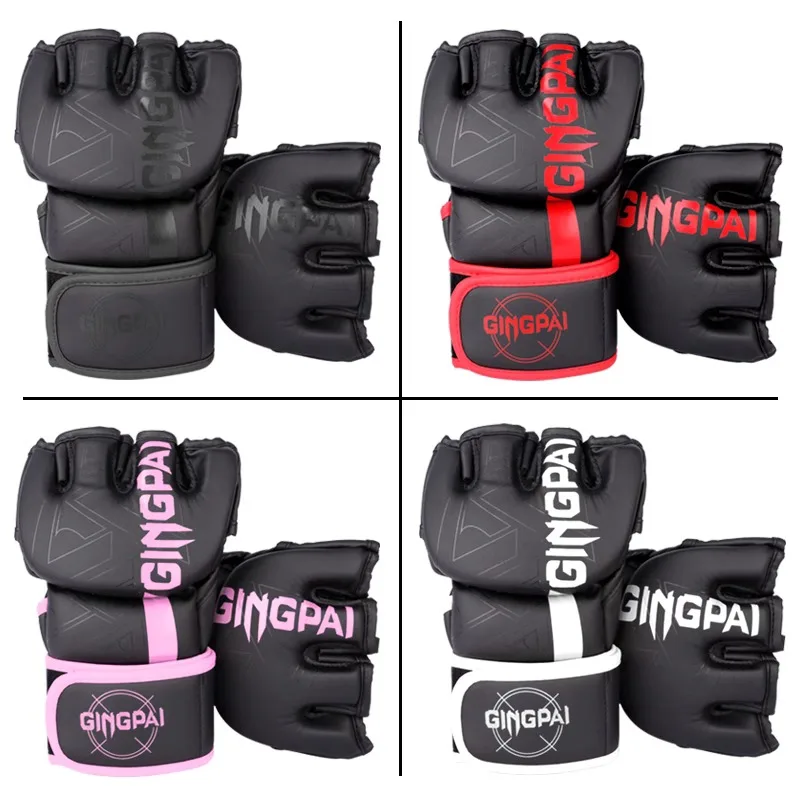 Boxing gloves for adult men, half finger training, professional combat boxing gloves, MMA, Sandboxing, sandbags, specialized box